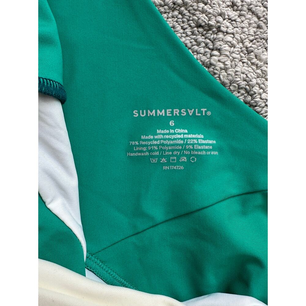 NWOT Summersalt Sidestroke Colorblock One-Piece Swimsuit - Picture 4 of 7